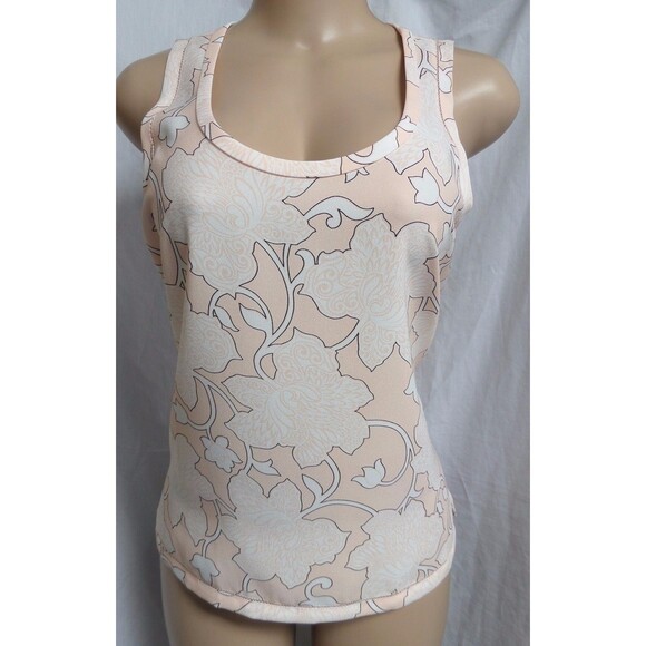 ANN TAYLOR LIGHT PEACH FLORAL PRINT CROCHET TRIMMED SHIRT BLOUSE TOP SIZE: M NWT - Picture 5 of 7